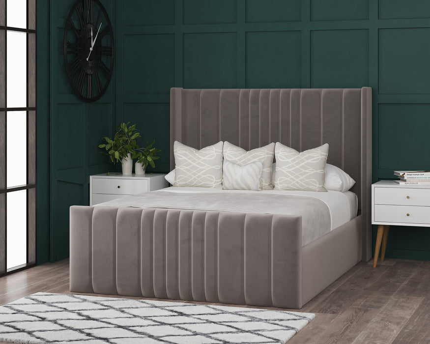 Haris Wingback Bed Frame With Storage Options