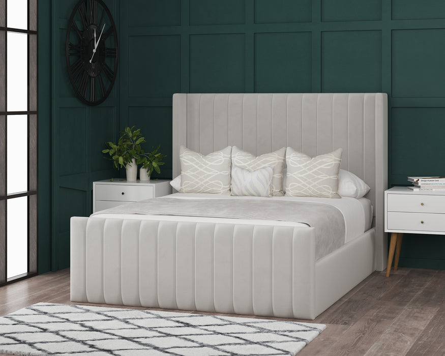 Jannah Wingback Bed Frame With Storage Options