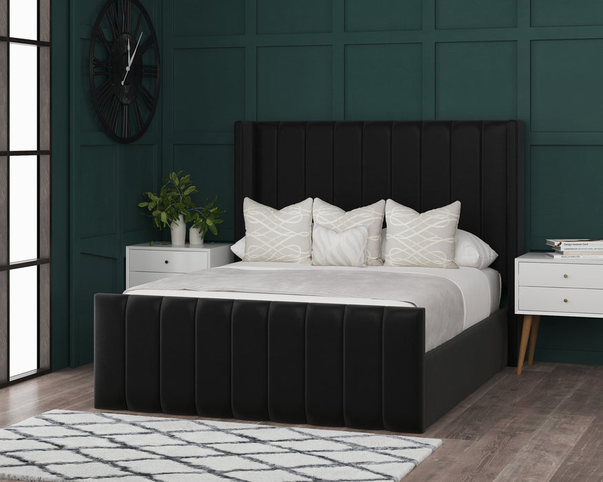 Neptune Wingback Bed Frame With Storage Options