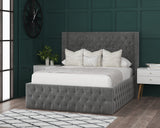 Alphonse Wingback Bed Frame With Storage Options