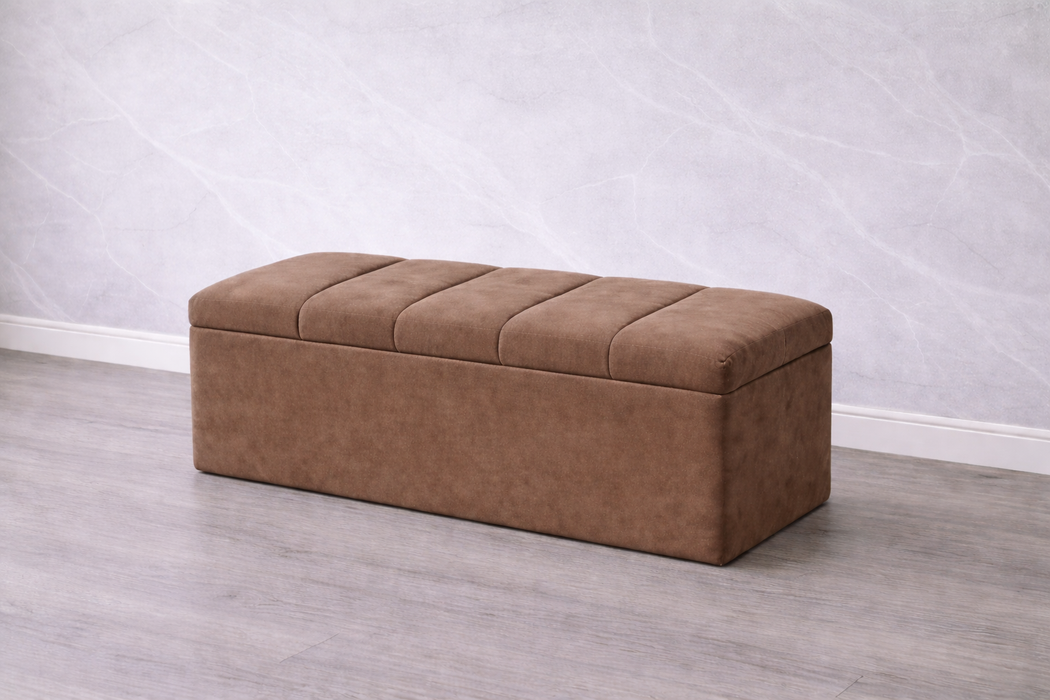 Maya Ottoman Plush Box
