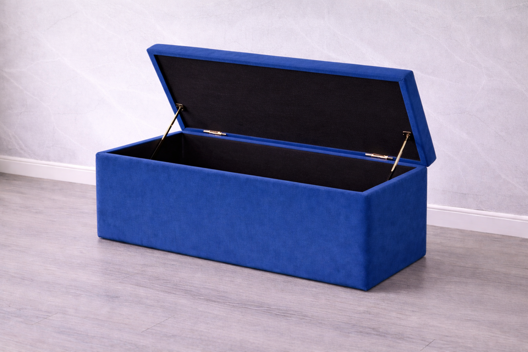 Maya Ottoman Plush Box