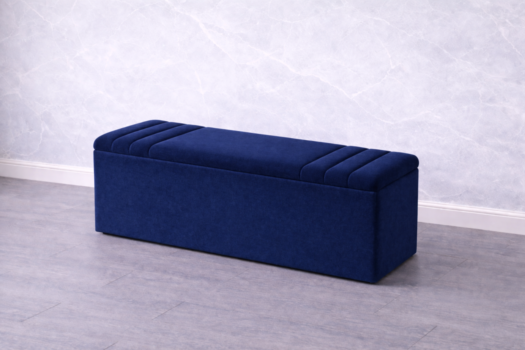 Harriet Ottoman Plush Box
