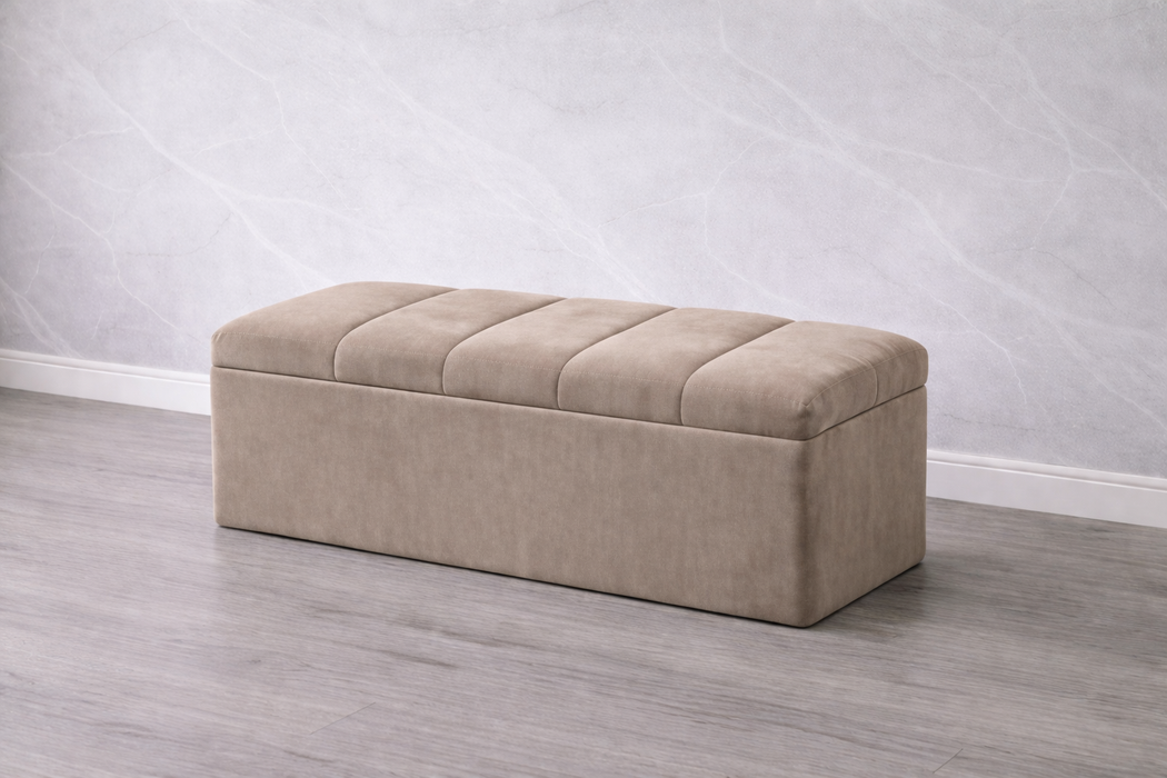 Maya Ottoman Plush Box