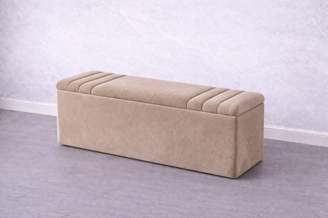 Harriet Ottoman Plush Box