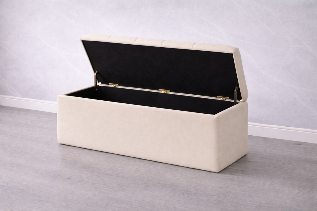 Maya Ottoman Plush Box