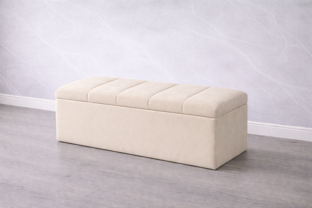 Maya Ottoman Plush Box