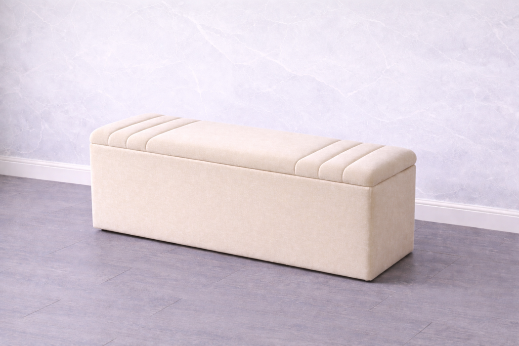 Harriet Ottoman Plush Box