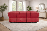 Scarlet Red Home Cinema Sofa 3 Seater