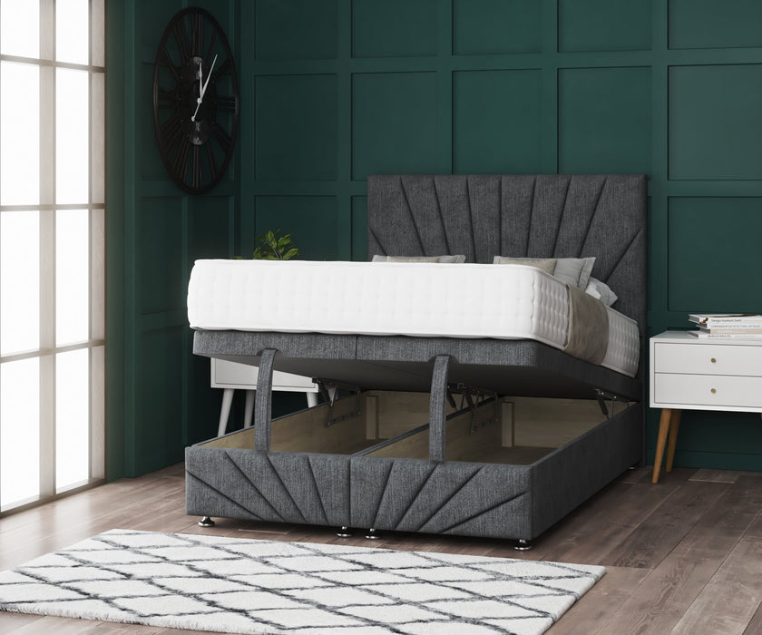 Lawrence Ottomaanse Divan Bed met Hoofdbord &amp; Voetbord