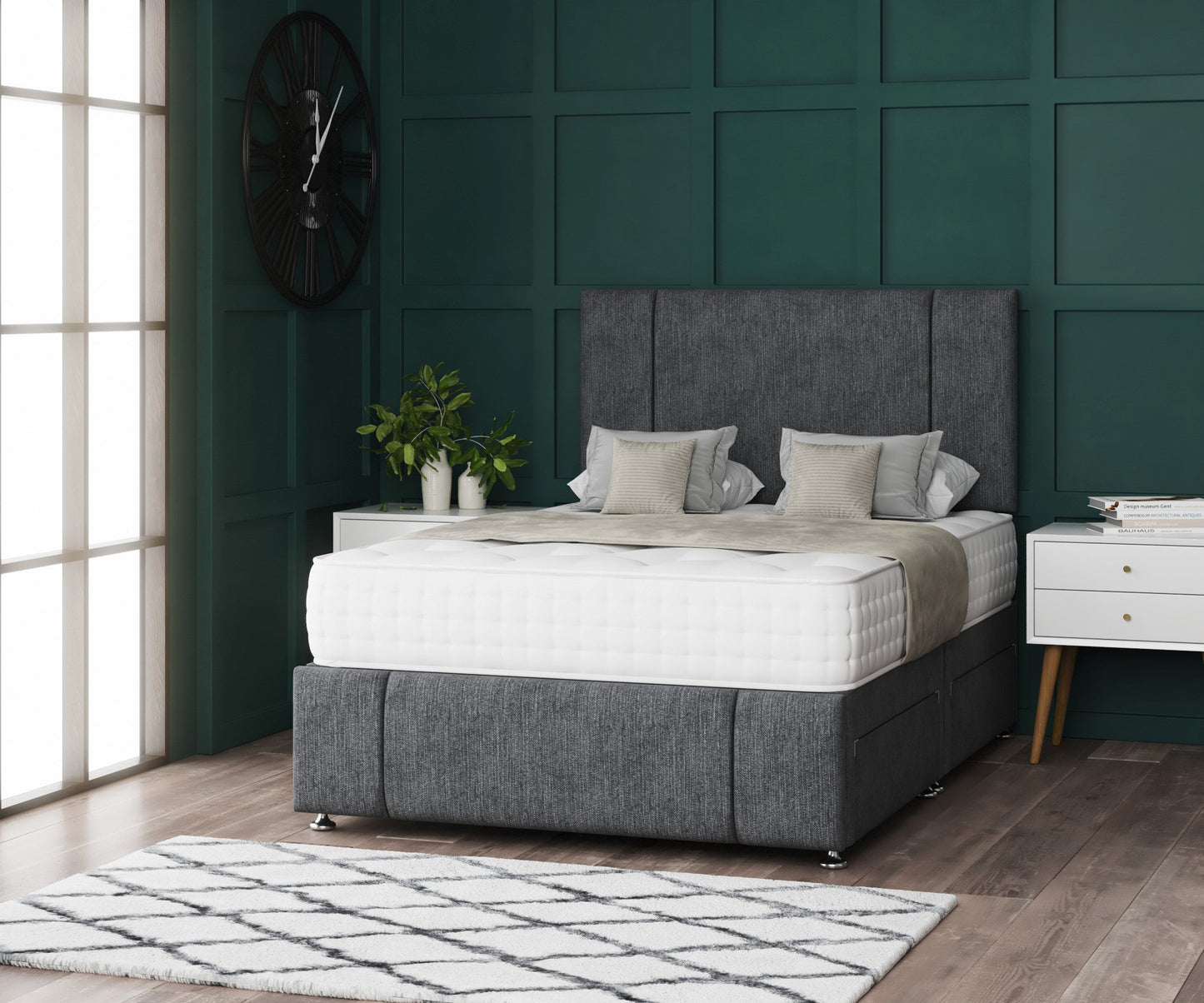 Ares Divan Bed with Headboard & Footboard