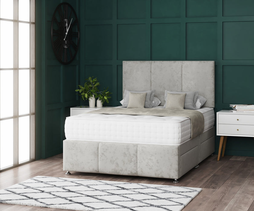 Ash Divan Bed met Hoofdbord en Voetbord