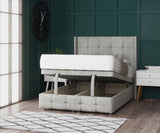 Daisy Ottoman Wing Bed with Footboard & Floorstanding Headboard