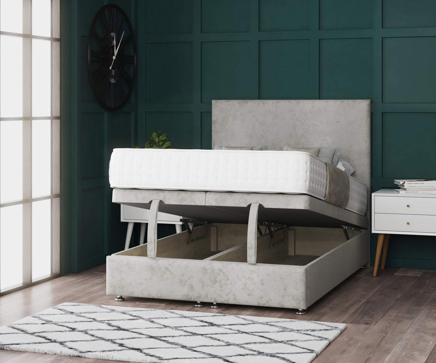 Maui Ottoman Divan Bed With Footboard