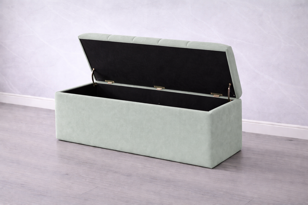 Maya Ottoman Plush Box