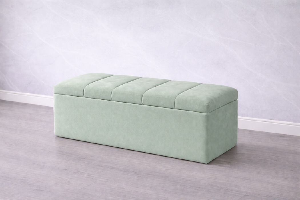 Maya Ottoman Plush Box