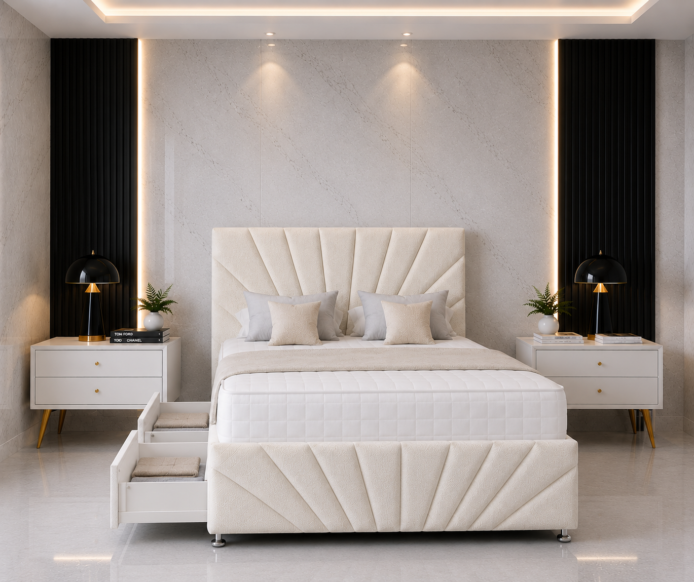 Falcon Divan Bed met Hoofdbord &amp; Voetbord
