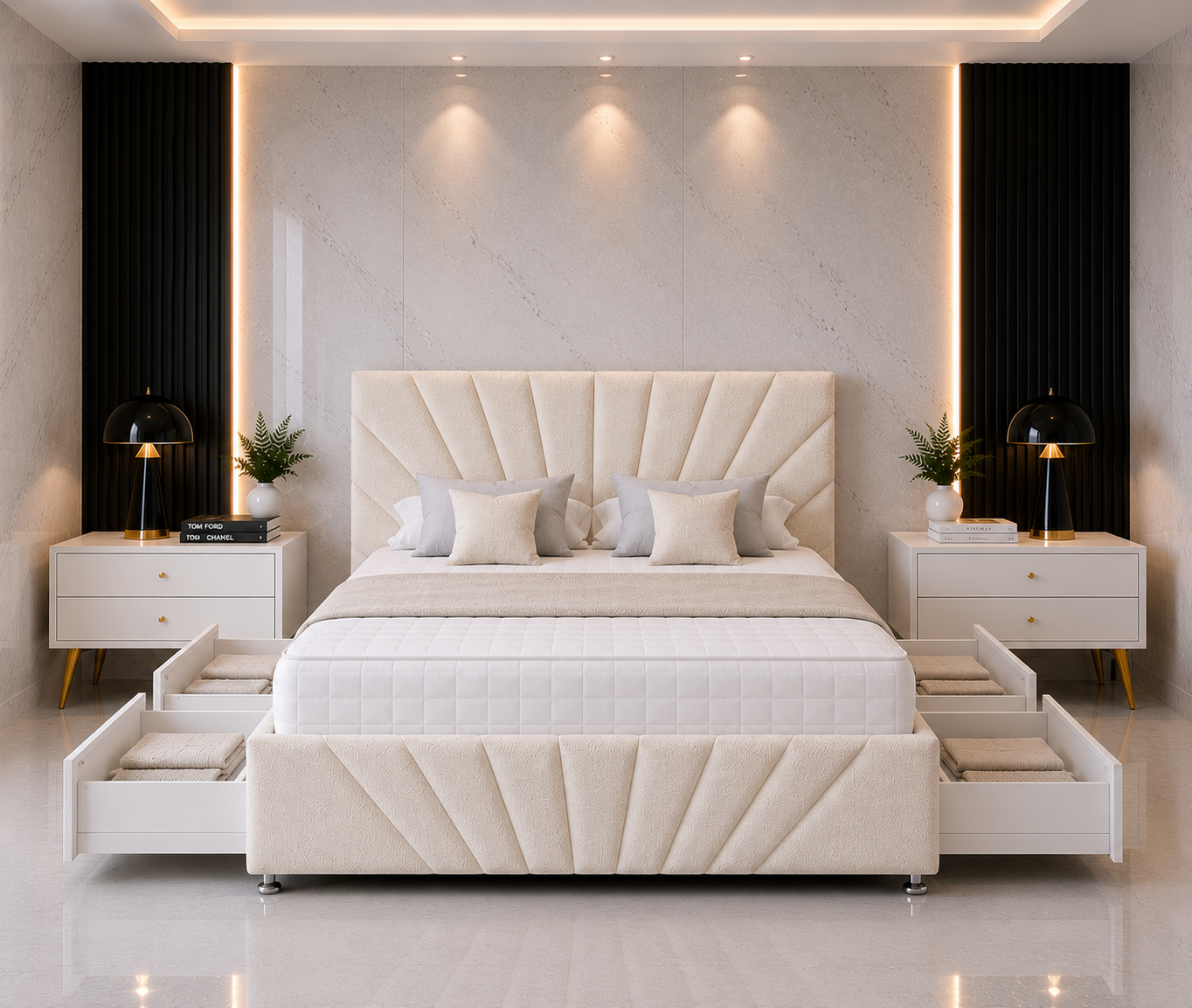 Falcon Divan Bed met Hoofdbord &amp; Voetbord