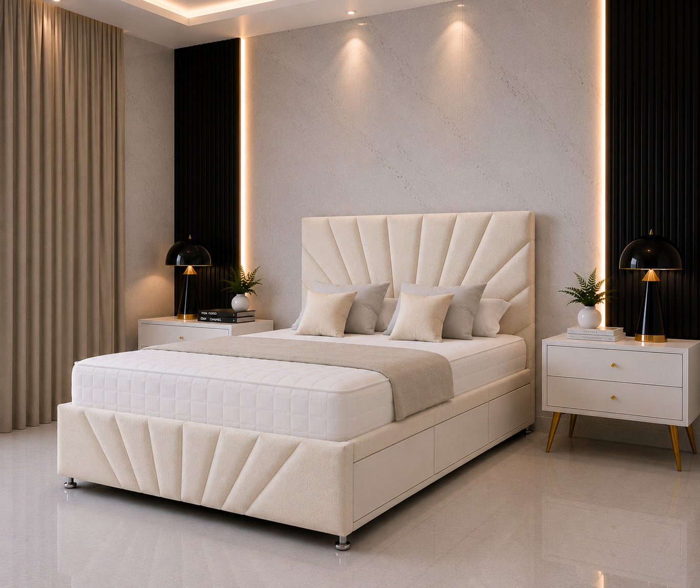 Falcon Divan Bed met Hoofdbord &amp; Voetbord