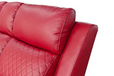 Scarlet Red Home Cinema Sofa 3 Seater