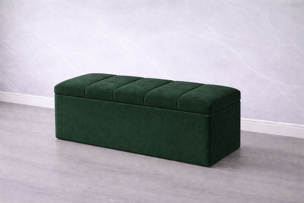 Maya Ottoman Plush Box