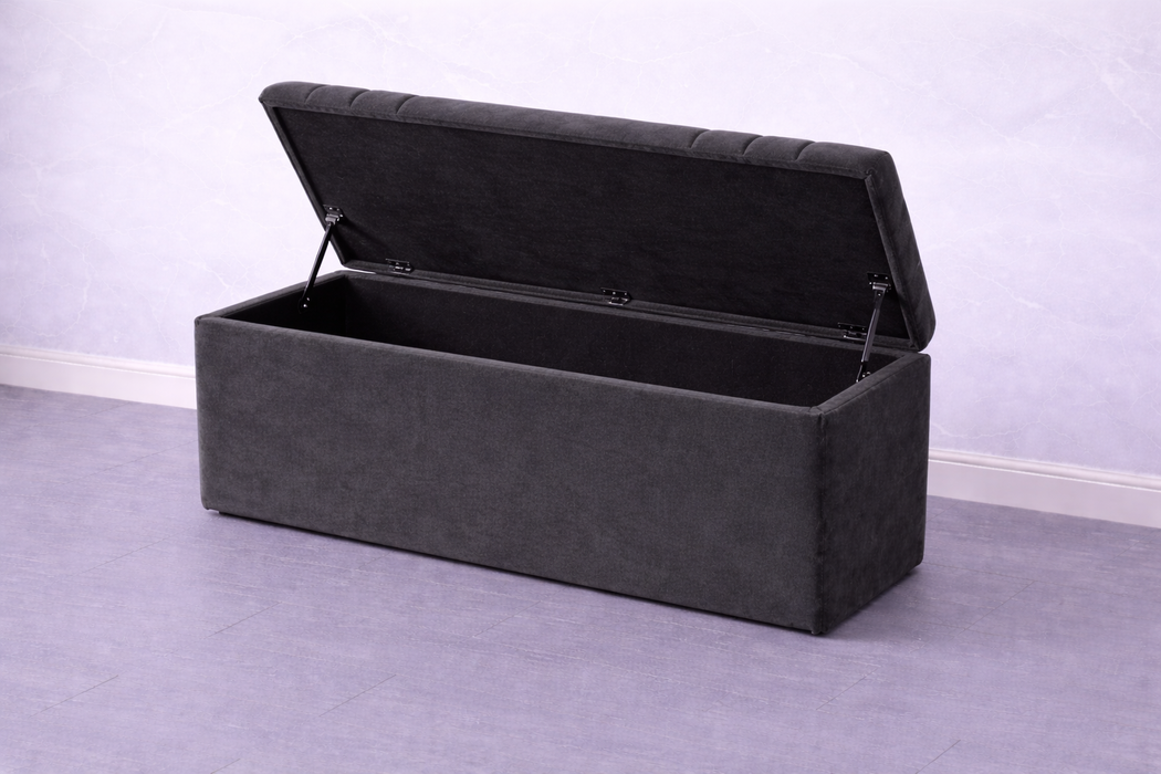 Harriet Ottoman Plush Box