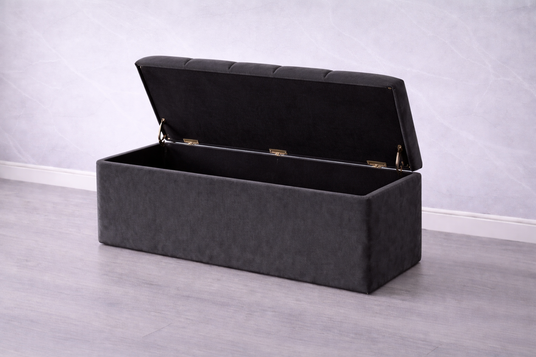 Maya Ottoman Plush Box
