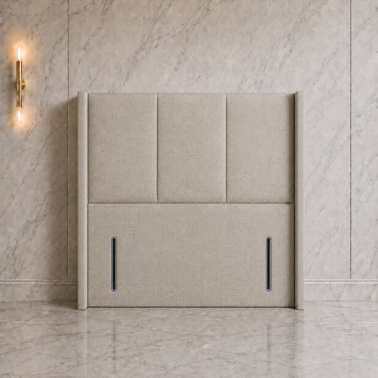 Hanoi 3 Panel Wing  Headboard