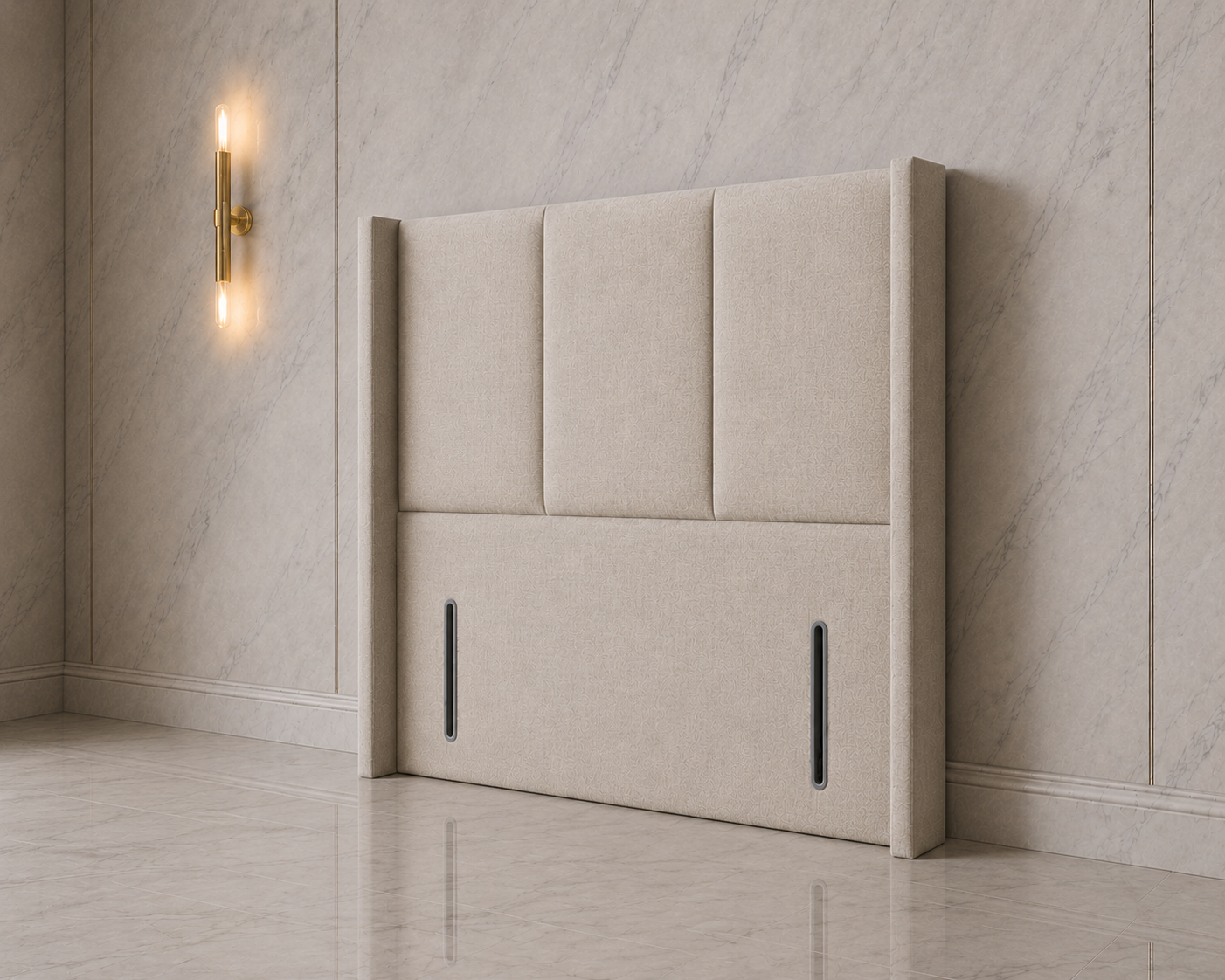 Hanoi 3 Panel Wing  Headboard