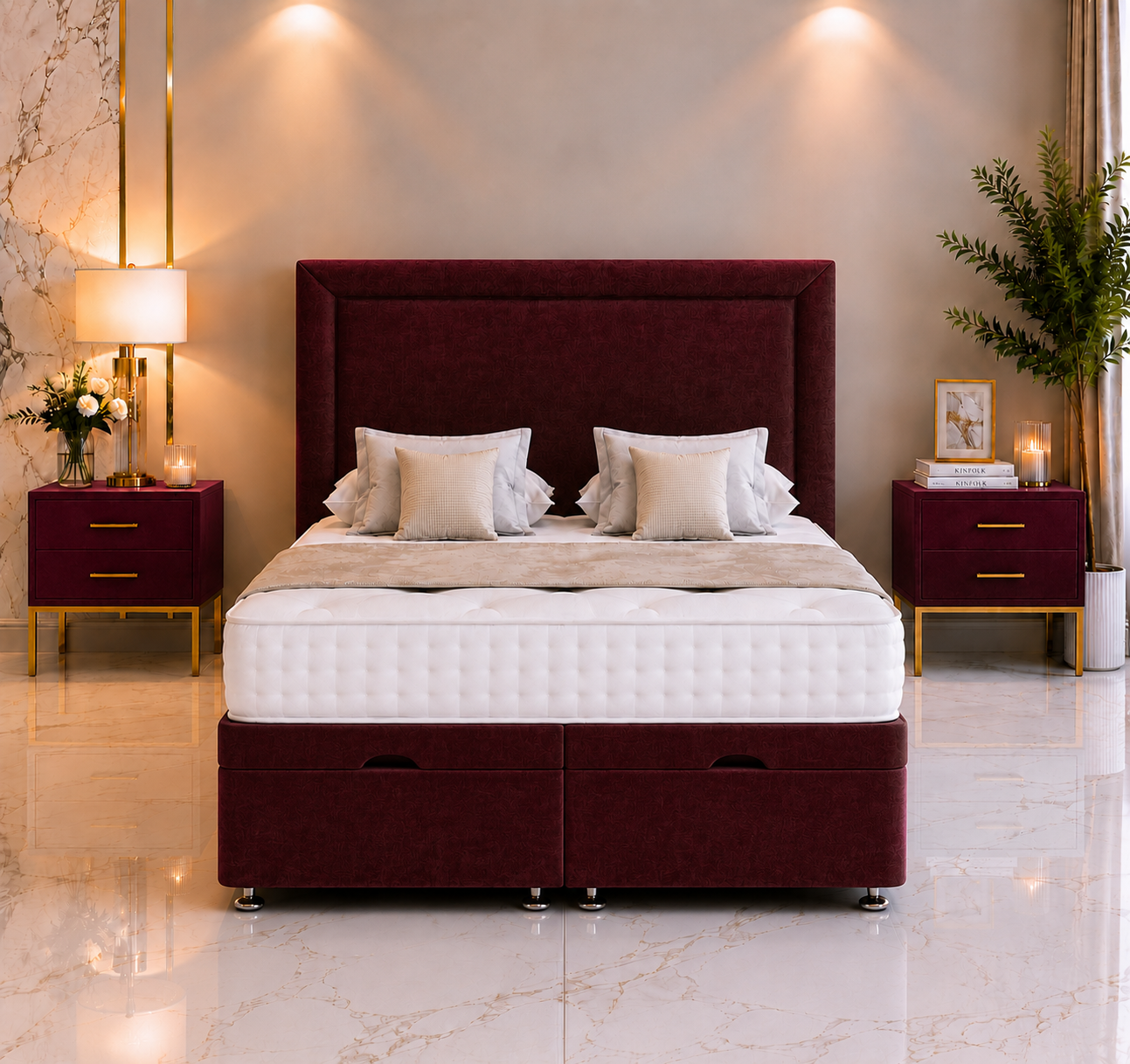 Ensemble de lit ottoman Hansel