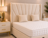 Havana Wing Ottoman Divan Bed with Floorstanding Headboard