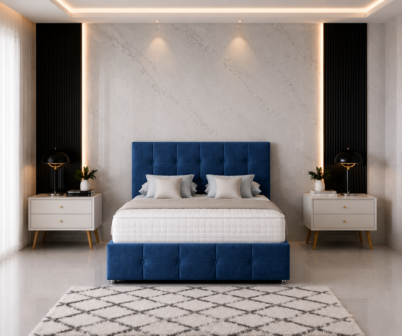 Lit Hydra Divan avec tête et pied de lit
