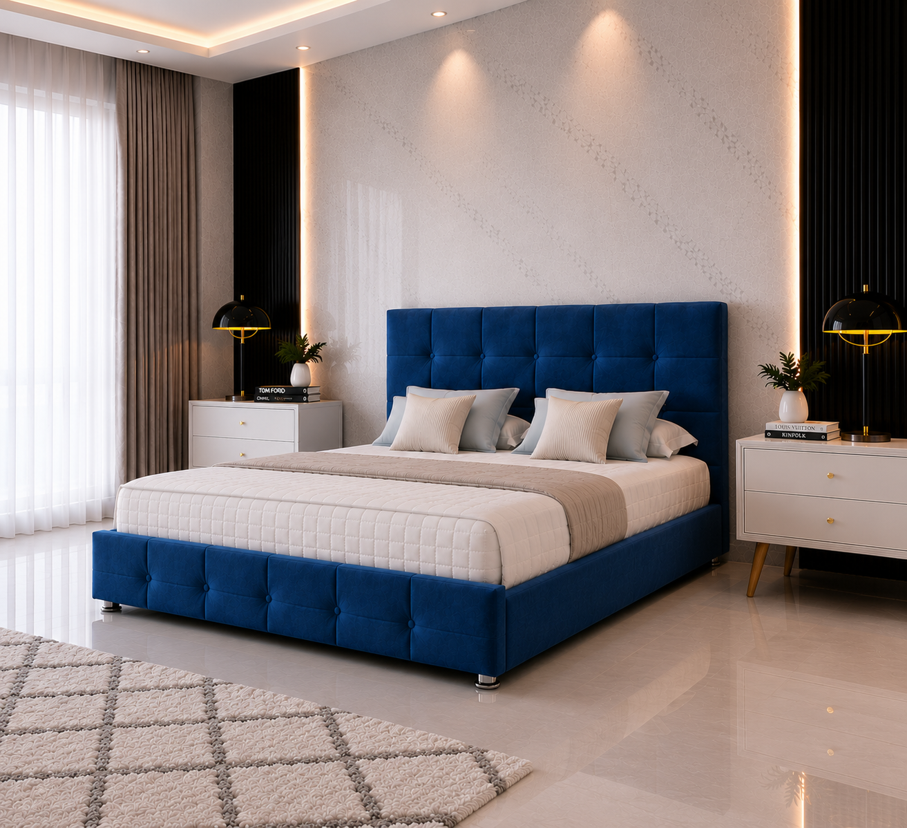 Lit Hydra Divan avec tête et pied de lit