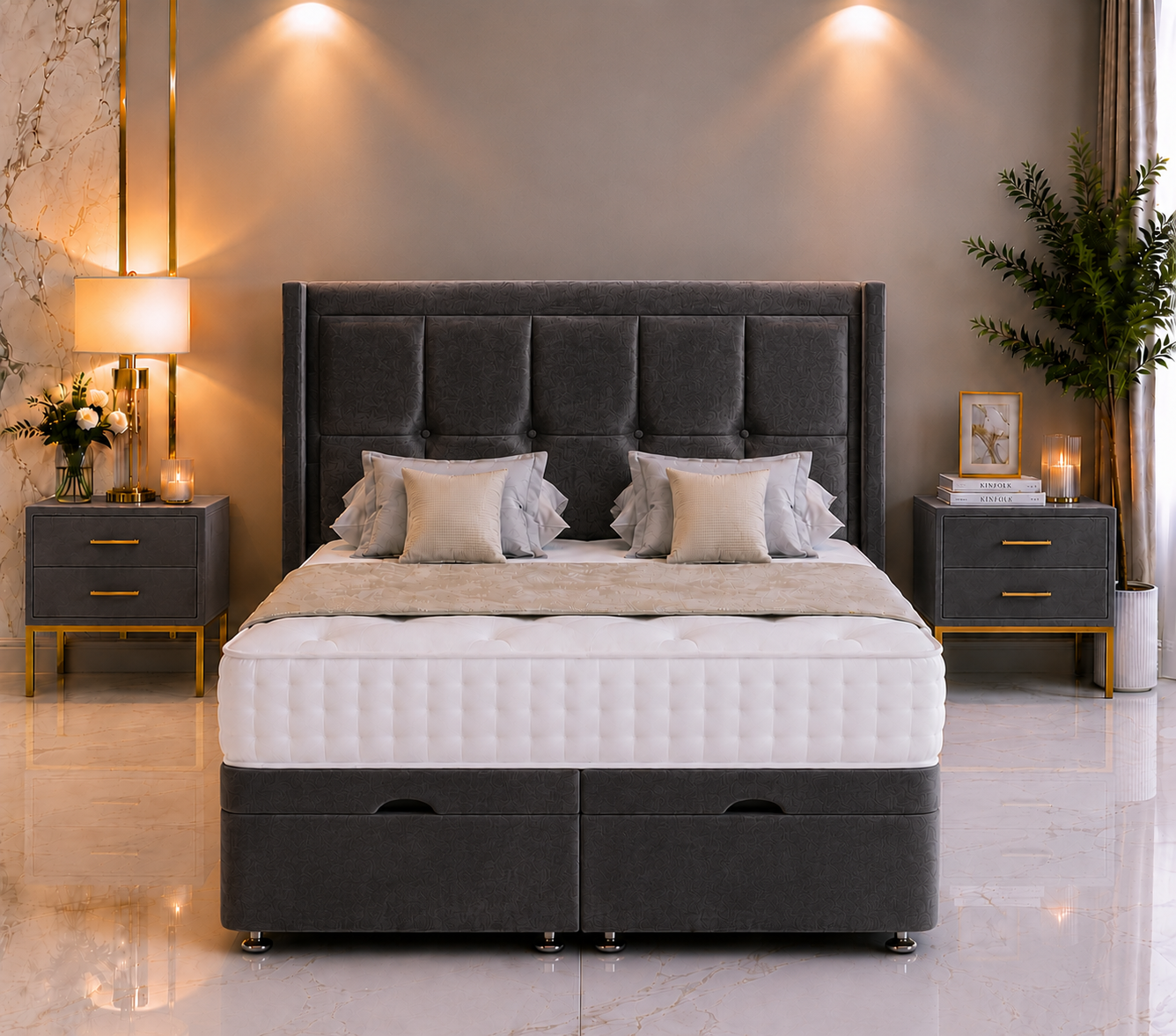 Ensemble de lit ottoman Kingston