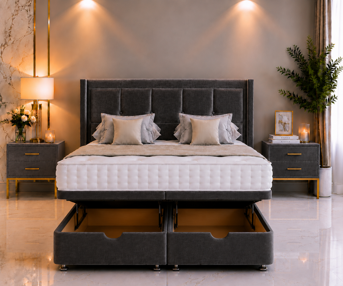 Ensemble de lit ottoman Kingston