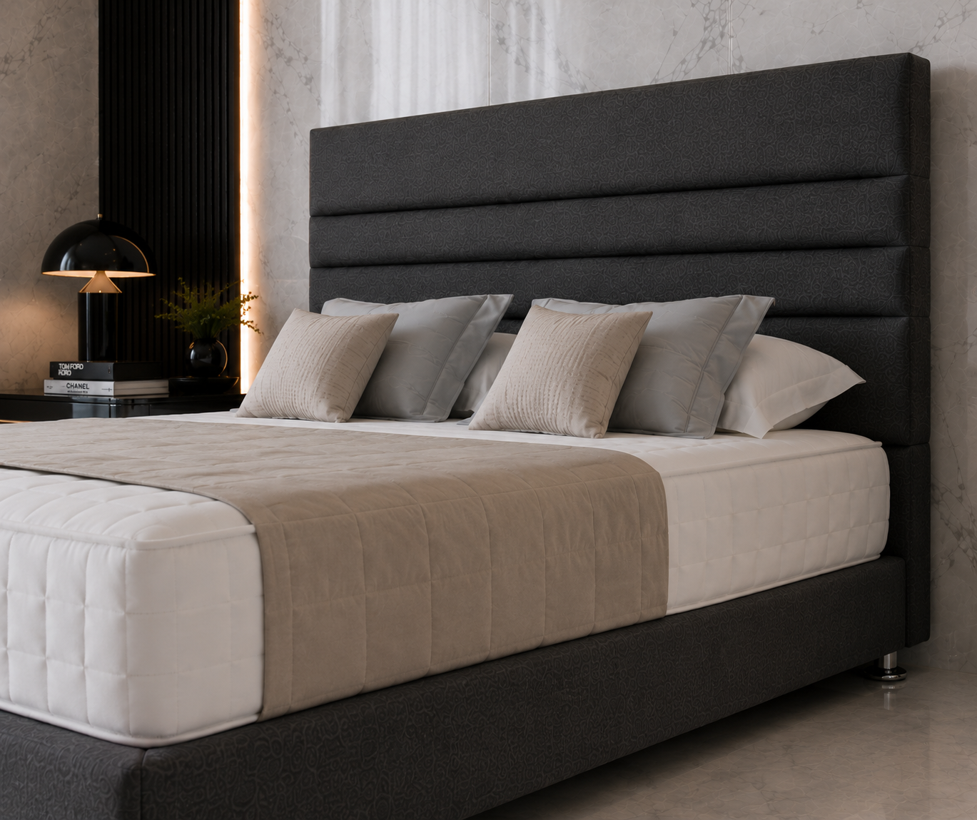 Lit divan Lincoln avec tête et pied de lit