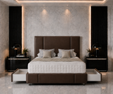 Lit Divan Lotus avec tête et pied de lit