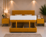 Ensemble de lit ottoman Luna avec pied de lit