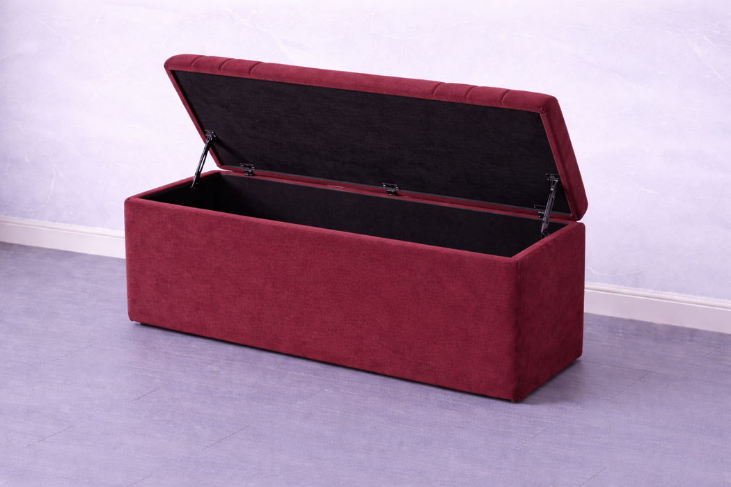 Harriet Ottoman Plush Box