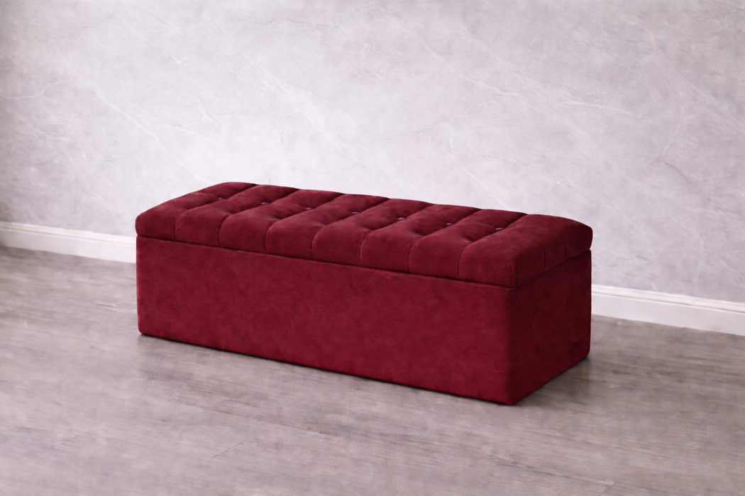 Hugo Ottoman Plush Box
