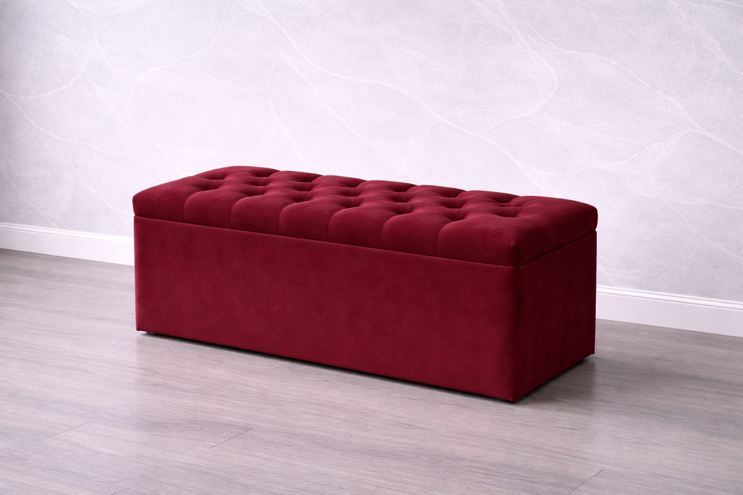 Chesterfield Ottoman Box Plush
