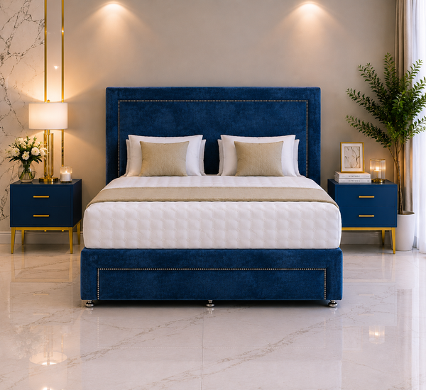 Moana Beading Ottoman Bed With Footboard