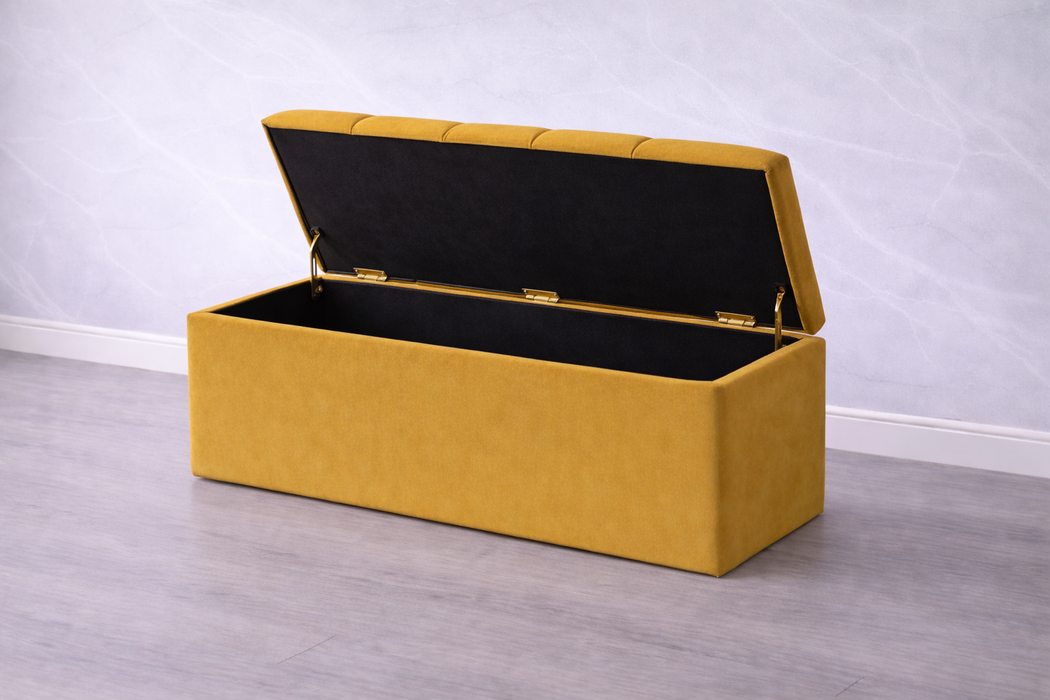 Hugo Ottoman Plush Box