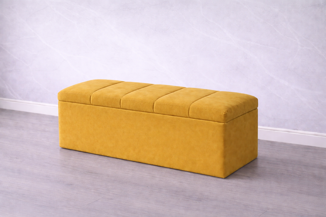 Maya Ottoman Plush Box