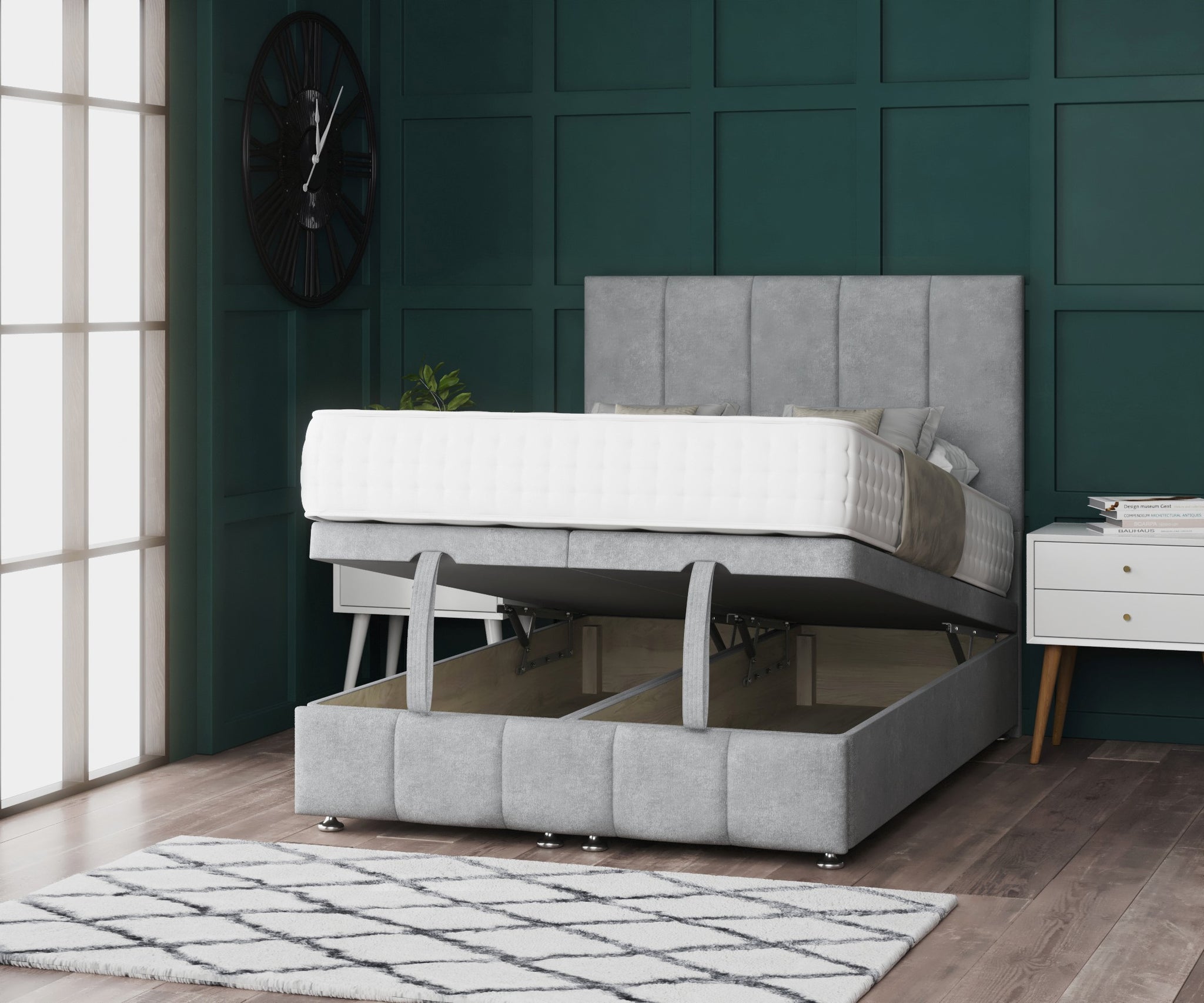 Asuka Ottoman Divan Bed With Footboard