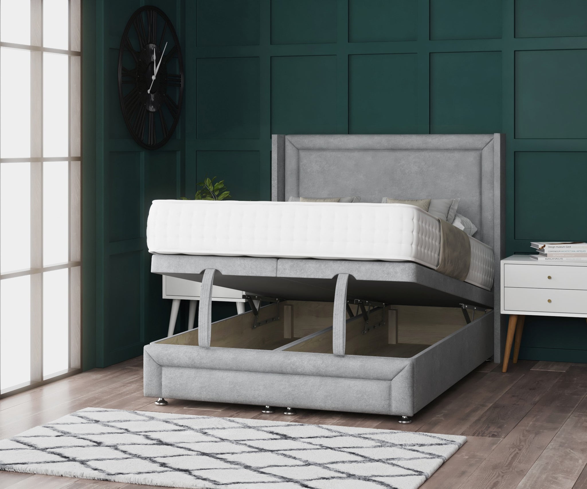 Wing Cruz Ottoman Divan Bed With Footboard