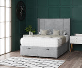 Fiona Wing Ottoman Divan Bed with Floorstanding Headboard