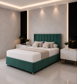 Oscar Wing Divan Bed met Lade &amp; Staande Hoofdeinde