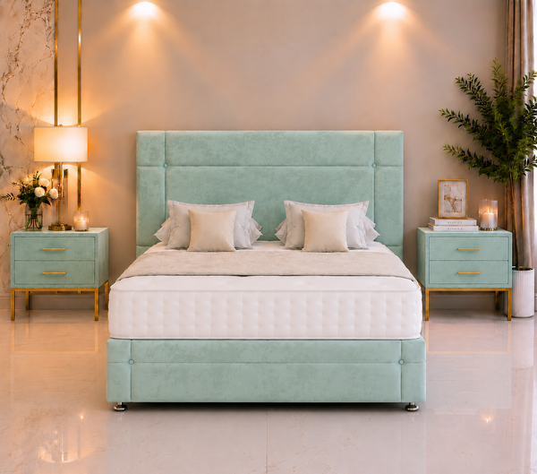 Pearl Ottoman Bed Set With Footboard