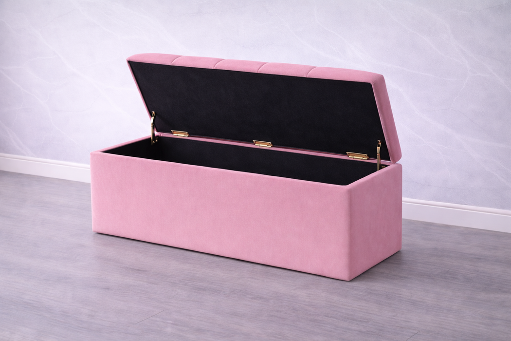 Hugo Ottoman Plush Box